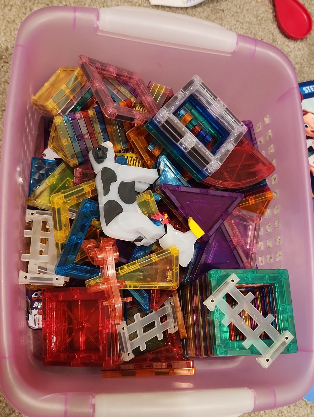 Magnetic Building Tiles Set